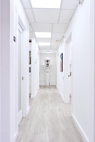 office hallway at Flossy Smiles in Coral Gables, FL