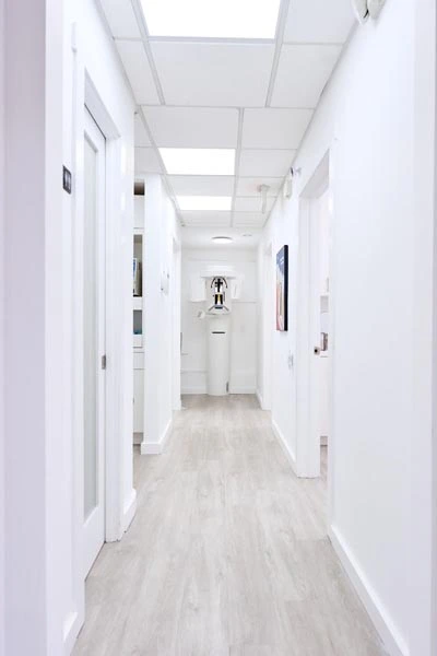 office hallway at Flossy Smiles in Coral Gables, FL